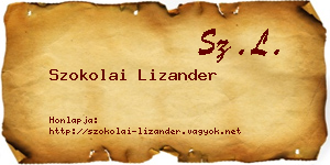 Szokolai Lizander névjegykártya